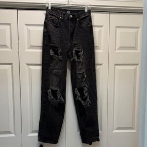 BDG Black Distressed High Rise Jeans